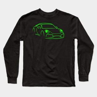 911 car sport racing race green Long Sleeve T-Shirt